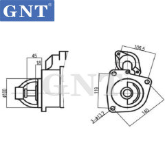 HINO EH700 H07CT STARTER MOTOR 281001100A, 281001820, 281001820A, 281001820B, 281001820C, 281001820D, 281001820E