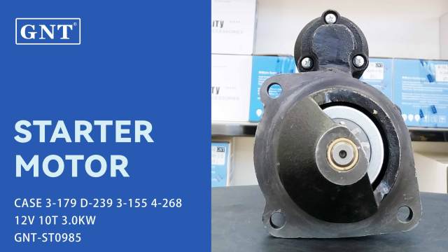 12V 10T Starter compatible with CASE 3-179 380B Engine 11132010 AZE4217 IS1315 1107867 1993763 1993778 1998343 DRS5040 CST10337AS CST10337