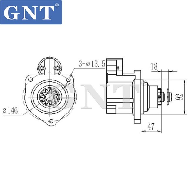24V 12T Starter compatible with VOLVO D12D D12E Engine MS773 220570 M009T82671 M009T82672 M9T82171 M9T82172 M9T82671 M9T82671AM M9T82672