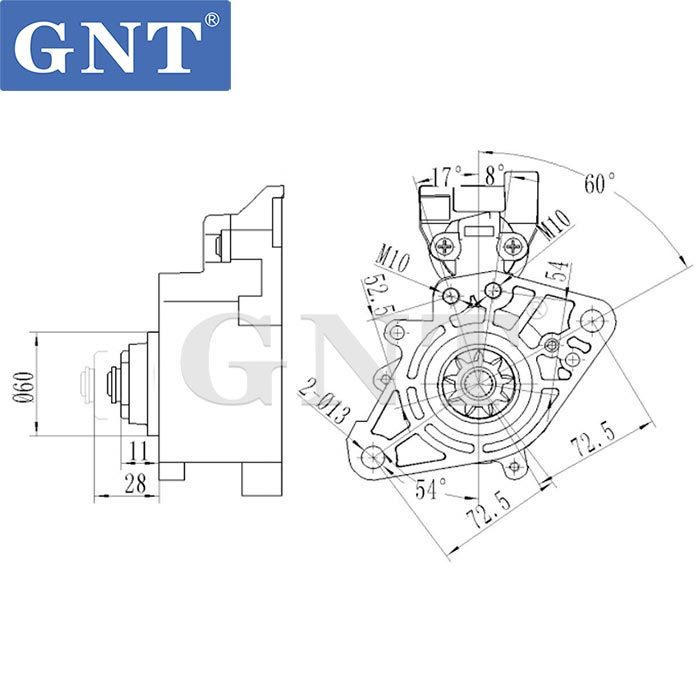 Starter Motor for 4D30 FUSO M002T66871, M002T66872, M002T66873, M002T66881, M002T66882 ,M002T67872, M002T67884, M2T66871