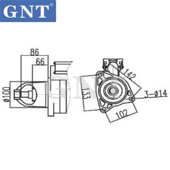 24V 13T Starter compatible with Hyundai R290LC-7 6D22 Engine 112342 CST32600OS 3610083010 3610084050 3610083050 18243N PA510083 QD2808 STR9107