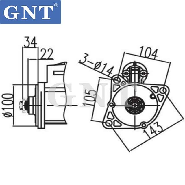 GNT MITSUBISHI Starter 4D32 E70B M002T64271, M002T64272, M003T52071, M2T64271, M2T64272, M3T52071, ME017000, ME017001, ME017004