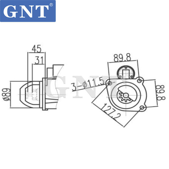 12V 10T Starter compatible with PERKINS 1104D 1144T Engine 11445780 STI0100RB STI0100WA STI0100EC STI0100LC STI0100MA 300N10112Z