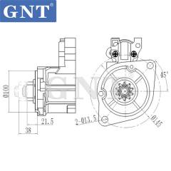 24V 11T Starter Motor for MITSUBISHI 6D31 M002T78372 M002T78381 M002T78382 M002T78383 M2T78371 M2T78372 M2T78381 M2T78382 M2T78383