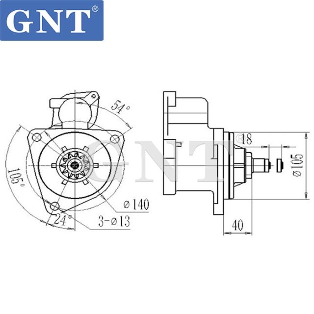 24V 11T Starter compatible with Doosan DH220-5 DX150-9 DL06 Engine 30051600003 30051600015 30051600041 30051600041A 65262017077D