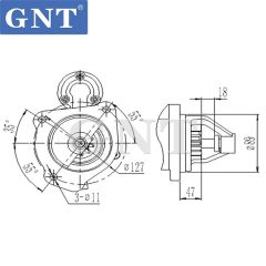 12V 10T Starter compatible with JOHN DEERE JD6068 Engine CST10228AS CST10228GS 11131237 AZF4570 IS1157 LRS1622 ALRS01622 CS1376 MS416 