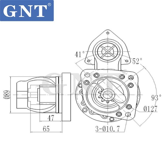 CATERPILLAR C7 Starter E325B 0R2735, 0R4263, 0R9727, 1047040, 1068559, 8C4775, 9Y1945, CST60611AS, 300N10185Z, 2071511, 0001371001