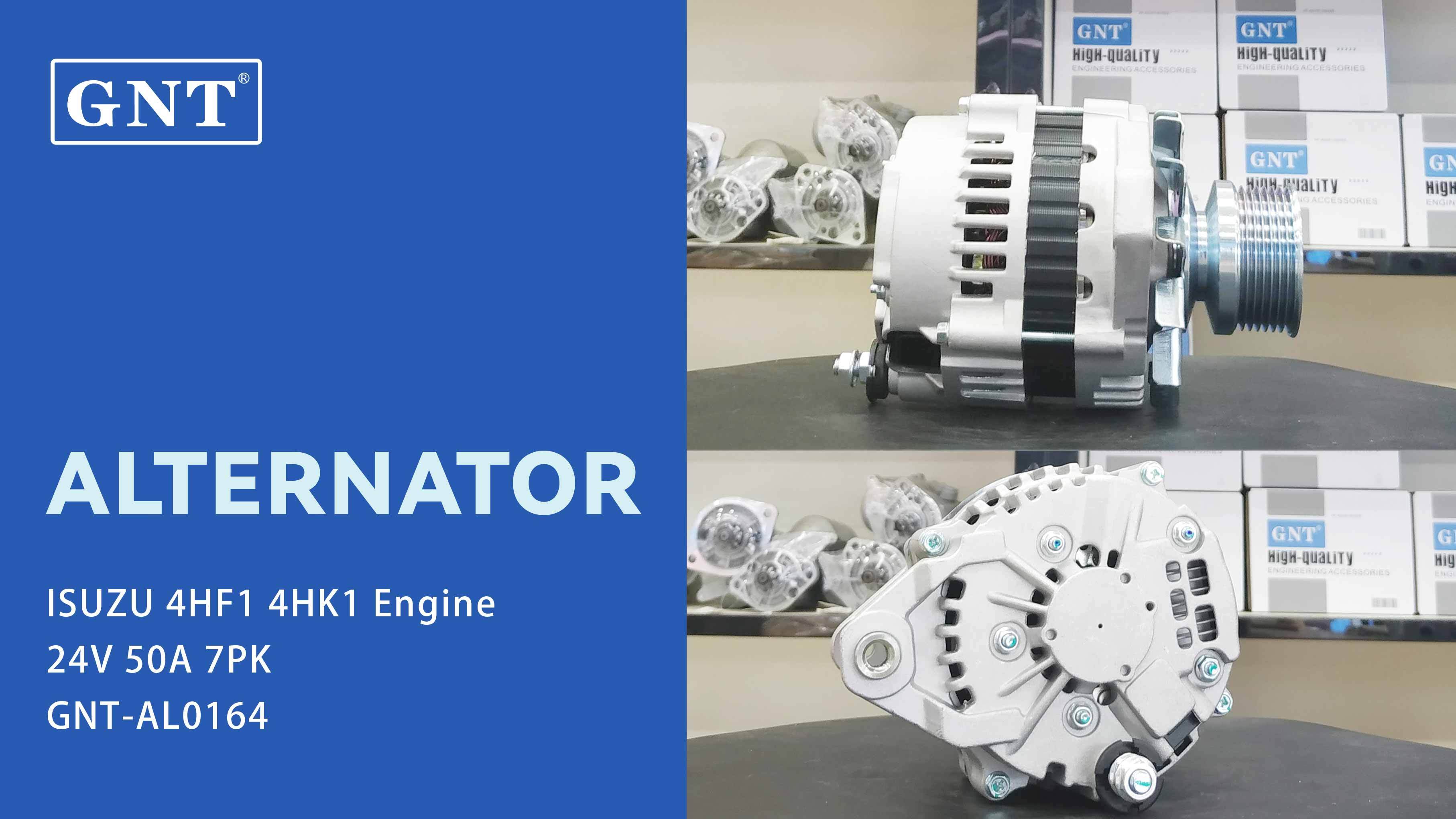24V 50A Alternator compatible with ISUZU 4HF1 4HK1 Engine 8980298872 8980750260 8989298872 8971484961 8980395911 CAL20610AS CAL20610ES