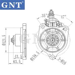 24V 11T Starter compatible with HINO 3KC1 Engine 281000296 281002870A 281002874 281002875 281002875C 281002951 28100E0010 28100E0300