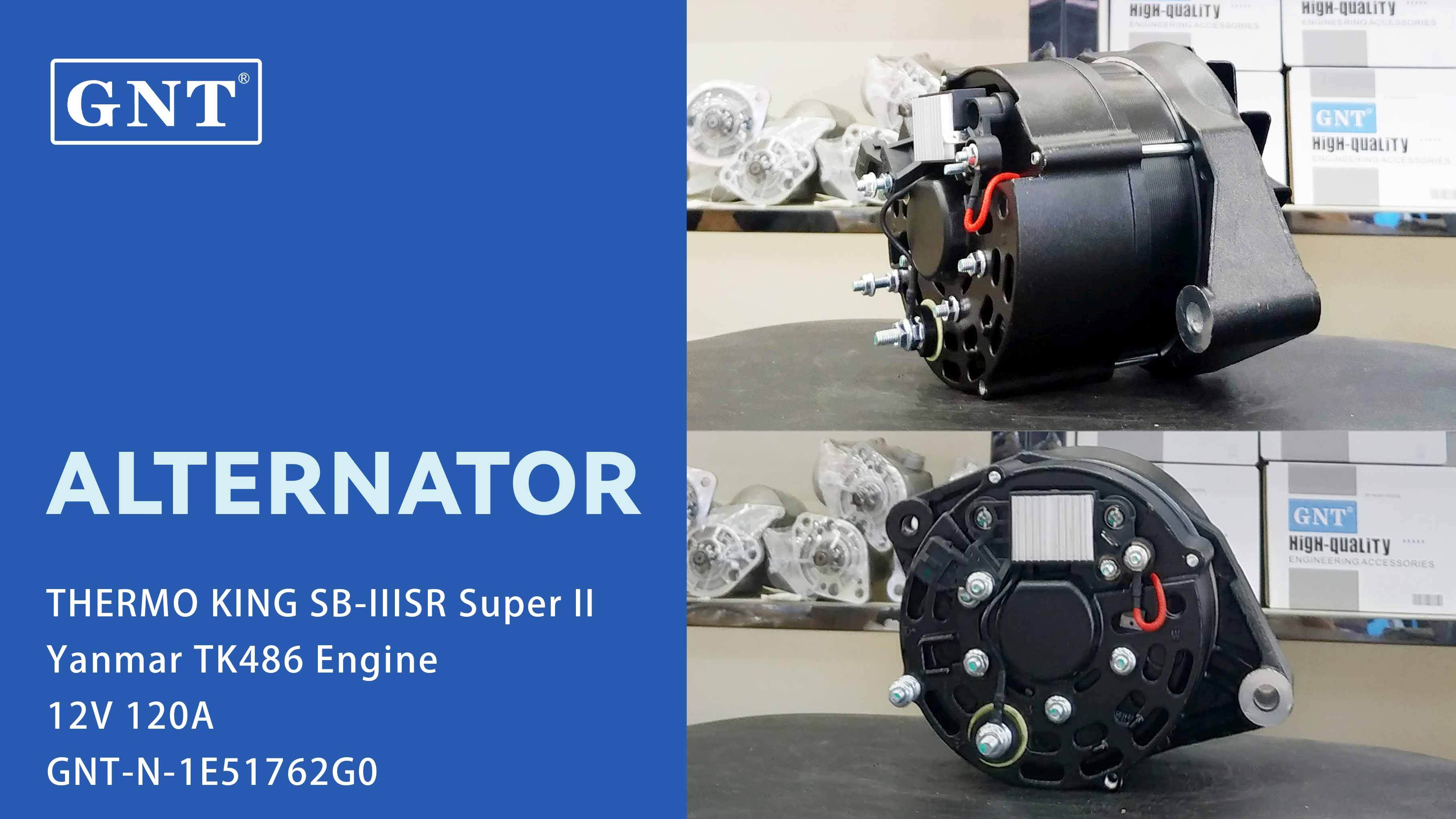 12V 120A Alternator compatible with THERMO KING SB-IIISR Engine 0120484028 0986AN0538 1986A00014 F005A00020 52258 452259 452594 412610