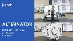 24V 50A Alternator compatible with ISUZU 4HF1 4HK1 Engine 2506151 LR250707 LR250707C LR250707E LR250708 LR250708B LR250708E CAL20610
