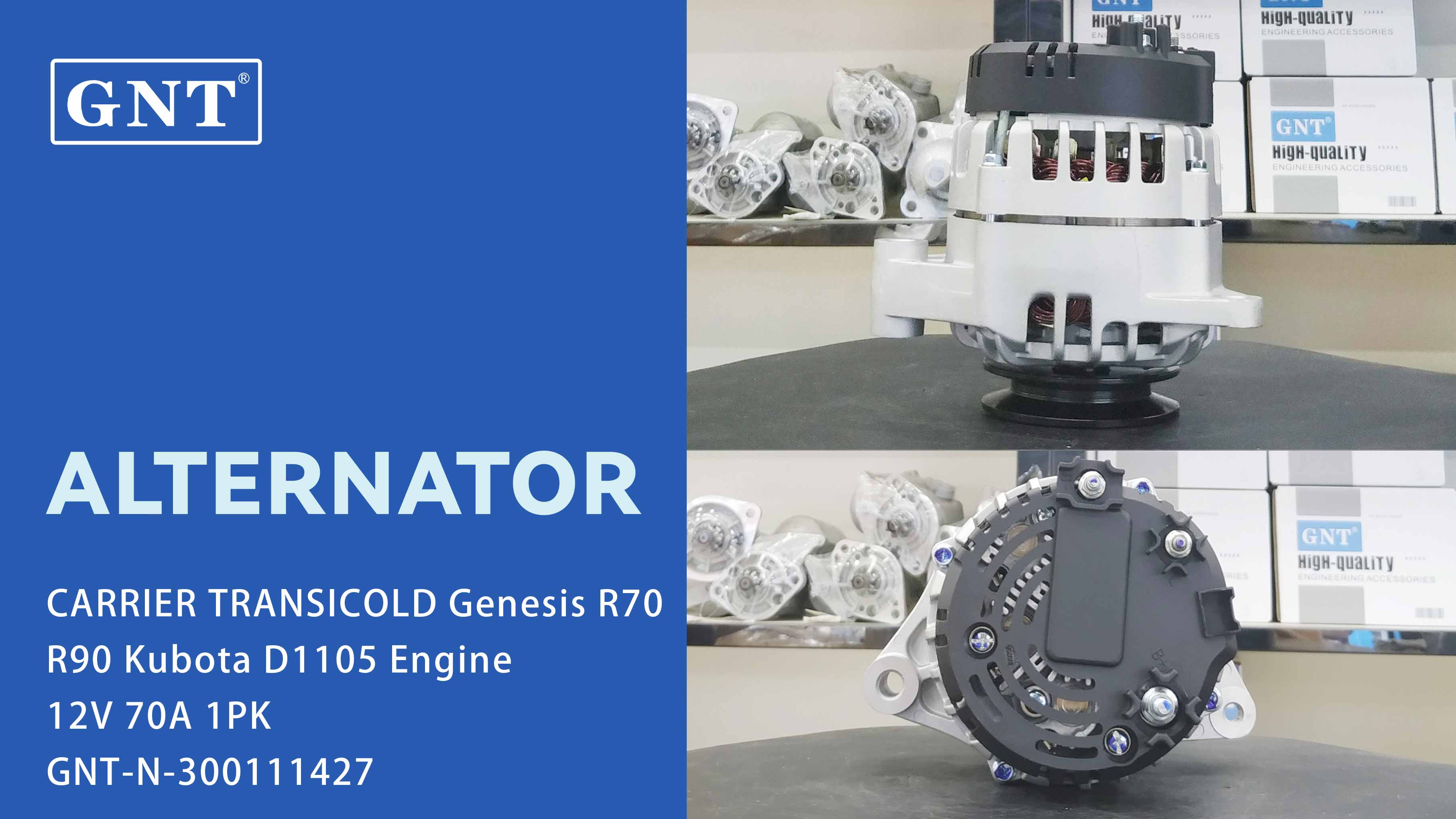 12V 70A Alternator compatible with CARRIER R70 R90 Engine