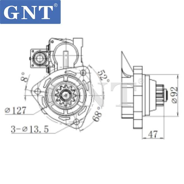 12V 12T Starter compatible with STERLING ISC ISL370 Engine 3965283RX 10461769 1113412 1113675 19026028 19026029 8200005 8200025 8200211