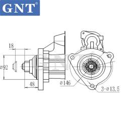 24V 12T Starter compatible with CUMMINS ISC8.3 Engine 1068552 0610000380 10461758 10479276 10479291 19011511 19011524 8200029 8200043