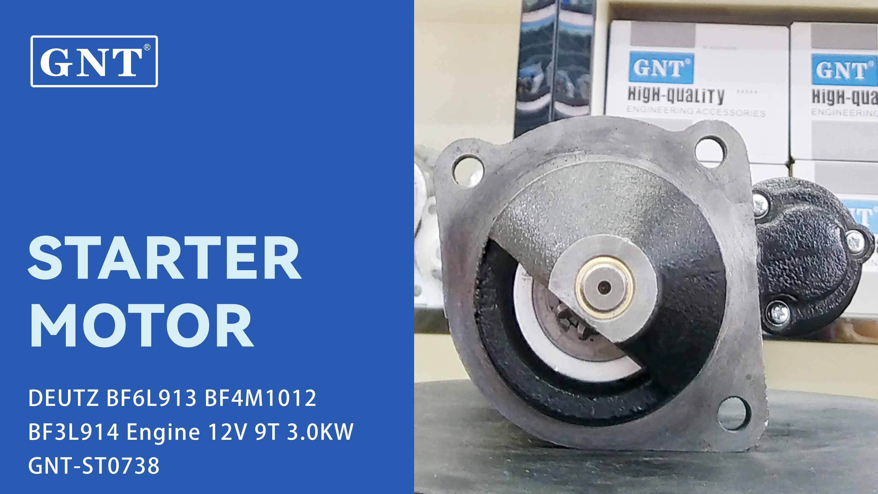 12V 9T Starter compatible with DEUTZ BF6L913 Engine 73328004 20405828 22175633 12417754661 12417754662 6005025776 05712909 05719269