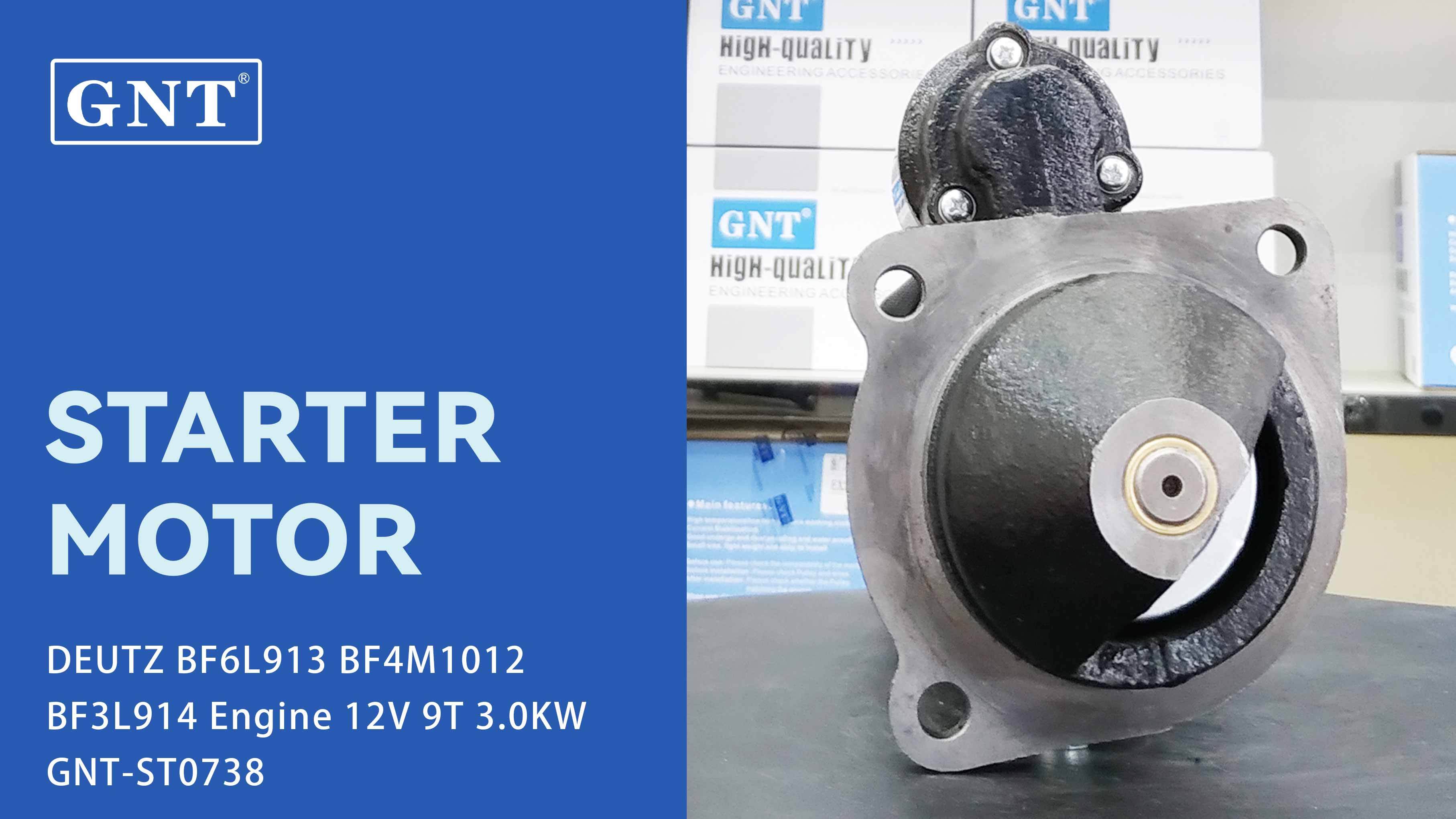 12V 9T Starter compatible with DEUTZ TCD2013 Engine 05712909 05719269 2913108700 2913175400 2913198900 1269844 F716900060040 F716900060060