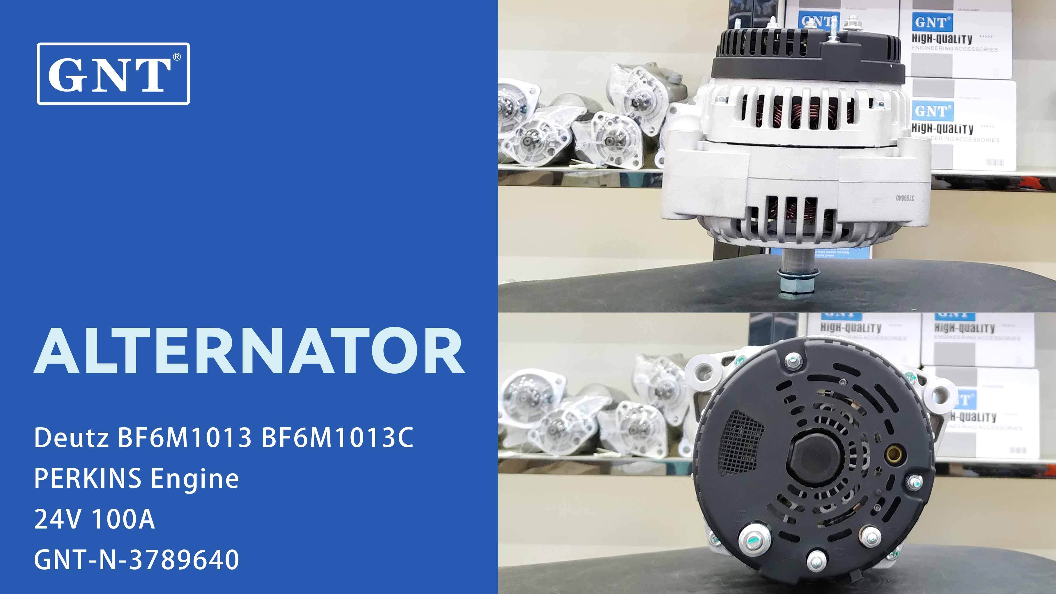 24V 100A Alternator compatible with Deutz BF6M1013 Engine 11204337 AAN5124 AAN5546 AAN5595 AAN5597 AAN5730 AAN5806 AAN8156 AAN8167