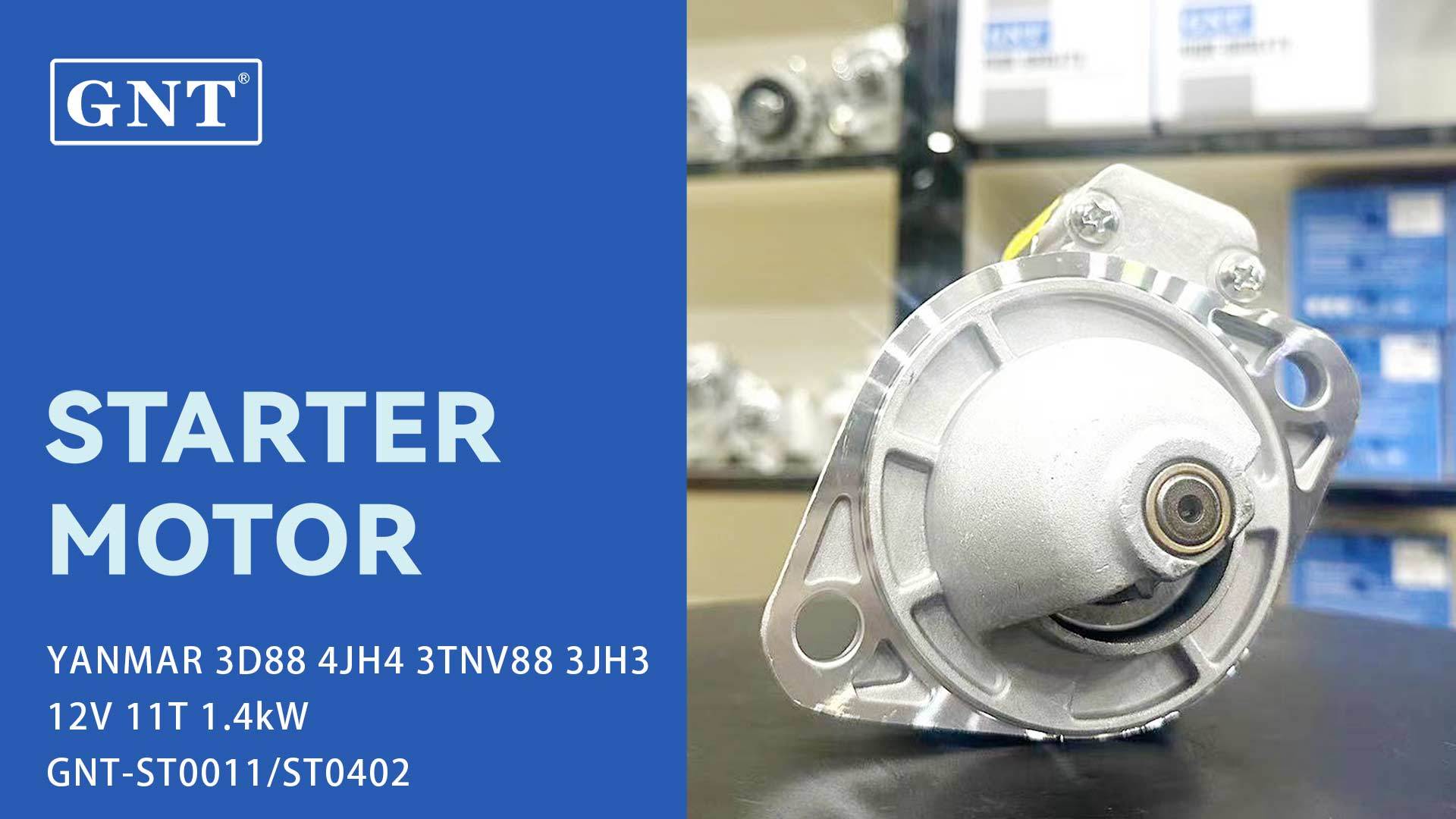 12V 11T YANMAR 4TNE88 Starter motor 12924277010, 12924277050, 12960877010, 12960877011, 12969877010, 42960877010, 47100877010
