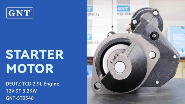 12V 9T Starter compatible with DEUTZ TCD 2.9L Engine 04131602 04606897 11132058 11132377 11132592 11132606 AZE4224 AZE4282