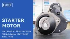 12V 9T Starter compatible with STILL FORKLIFT TRUCKS RX 70-40 TCD 2.9L Engine AZE4313 AZE4314 IS1380 STI1756SU STI1756UL MS658