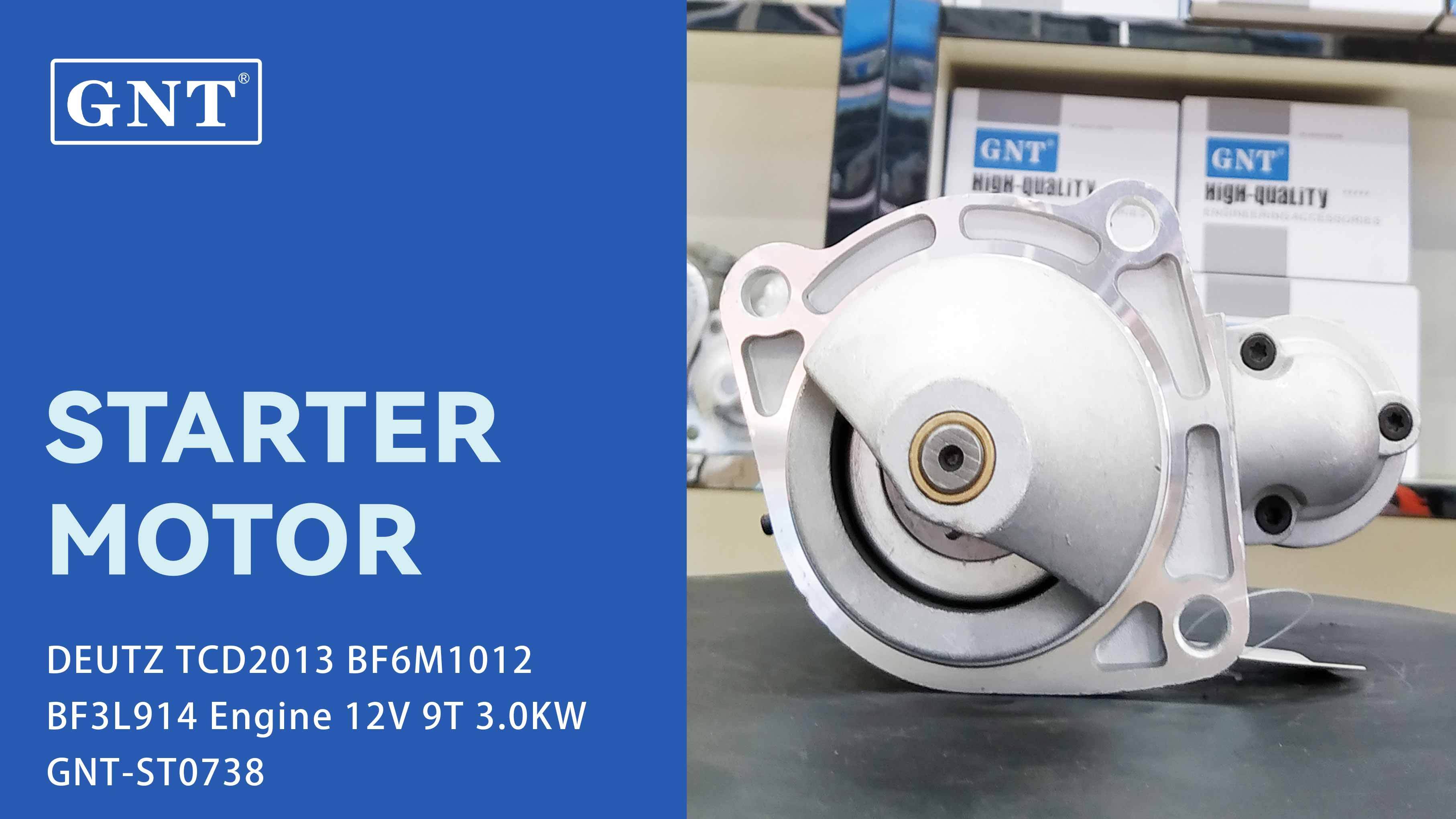 12V 9T Starter compatible with DEUTZ BF6L913 Engine 01180928 01180928KZ 01181976 01182233 01182233KZ 01182925 01183120 01183235 01183712