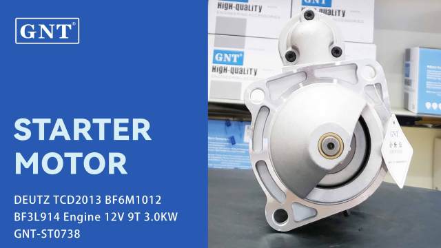 12V 9T Starter compatible with DEUTZ BF6L913 Engine 0001230006 0001230014 0001262001 0001262002 0001262034 0986019020 1986S10048 12153841
