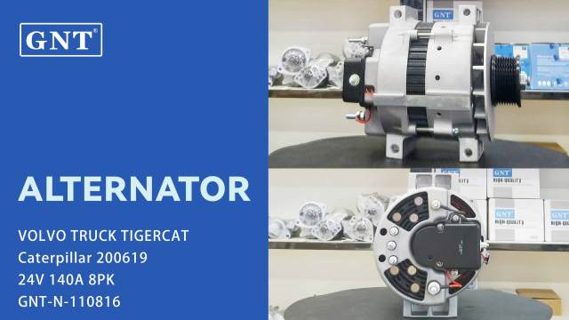 24V 140A GNT Alternator compatible with VOLVO TRUCK TIGERCAT Engine BLP3311 LN110816 115387 LNP-110-816 200619 10663634 BLP3312 BLP3317A