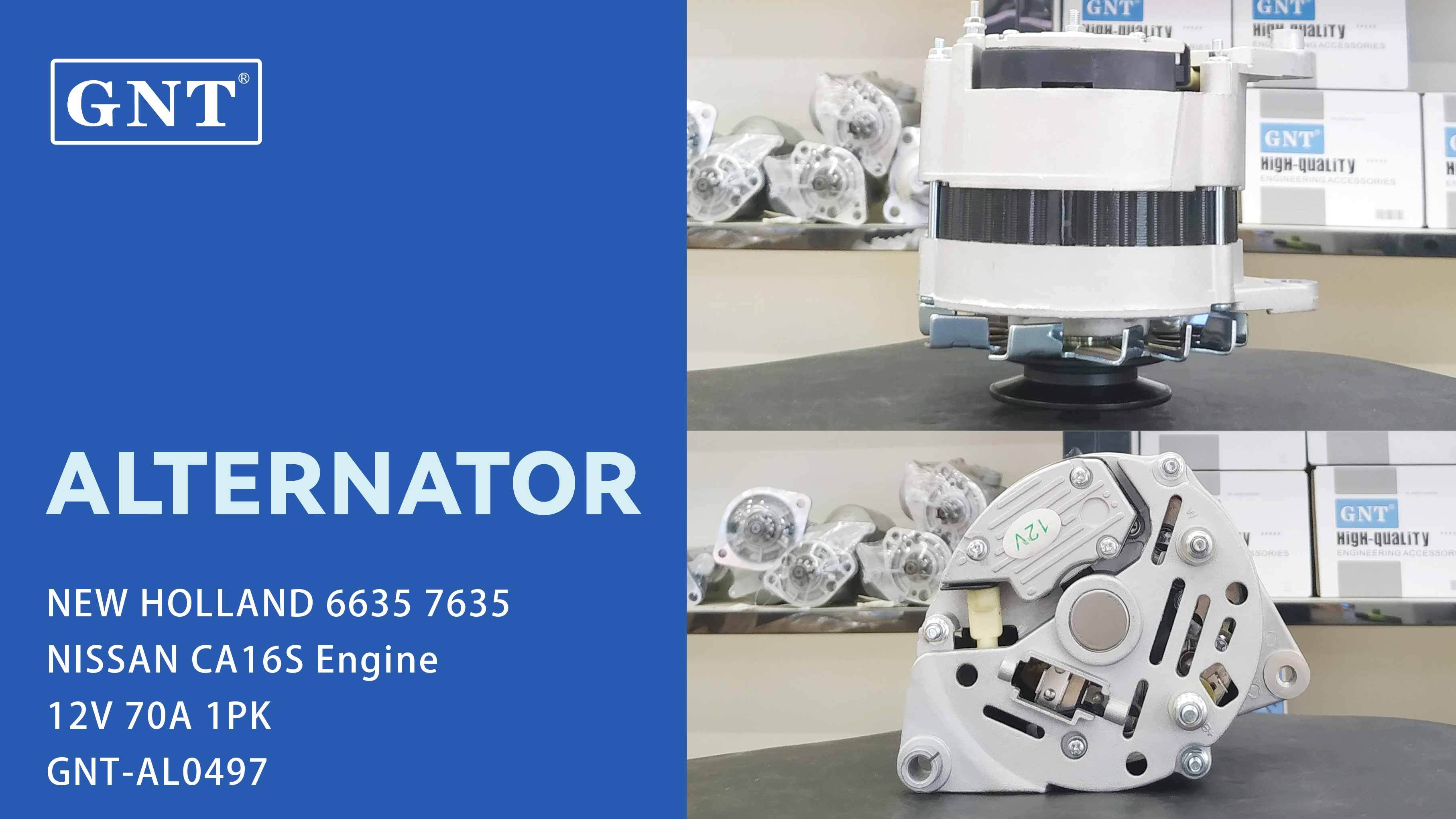 12V 70A Alternator compatible with CASE 4200 Engine 0120489074 0120489090 0120489091 0120489092 0120489093 0120489148 0120489214 0120489267