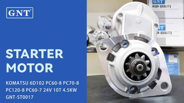 24V 10T Starter compatible with KOMATSU 6D102 WA250 Engine 6731812530 6731816510 6733816510 6733826510 3575248RX 3675248 3675248RX 3675758RX