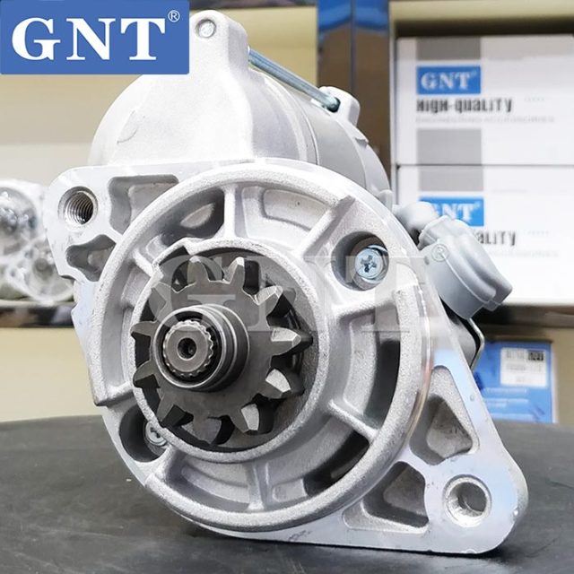 12V 11T Starter compatible with CATERPILLAR D17 Engine 1280008101 2280001880 2280001881 4280004020 04112210 20513060 LRS1314 LRS01314