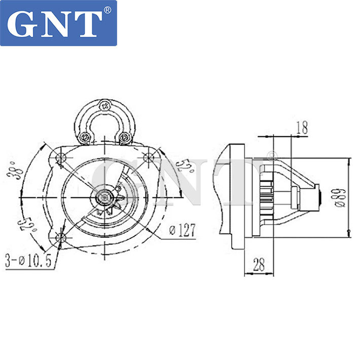 24V 9T Starter compatible with IVECO F6L913 Engine 11130075 11130141 11130151 11130172 11130491 AZJ3132 AZJ3518 AZJ3522 IS0491 1516768R