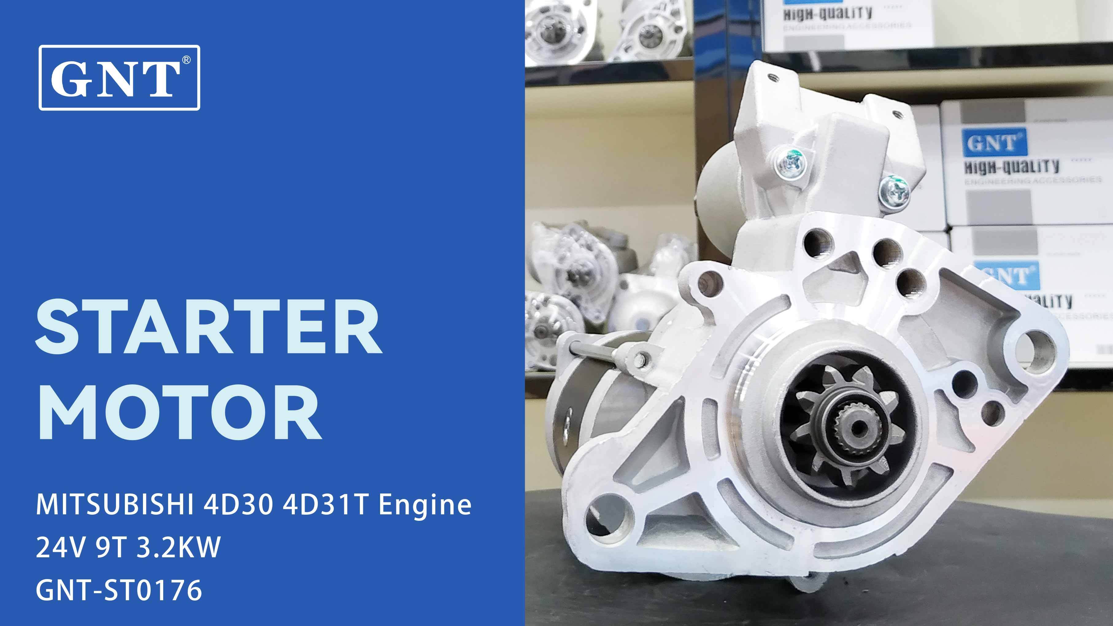 24V 9T Starter compatible with MITSUBISHI 4D30 Engine M2T66872 M2T66873 M2T66881 M2T66882 M2T67871 M2T67872 M2T67873 M2T67881 M2T67882
