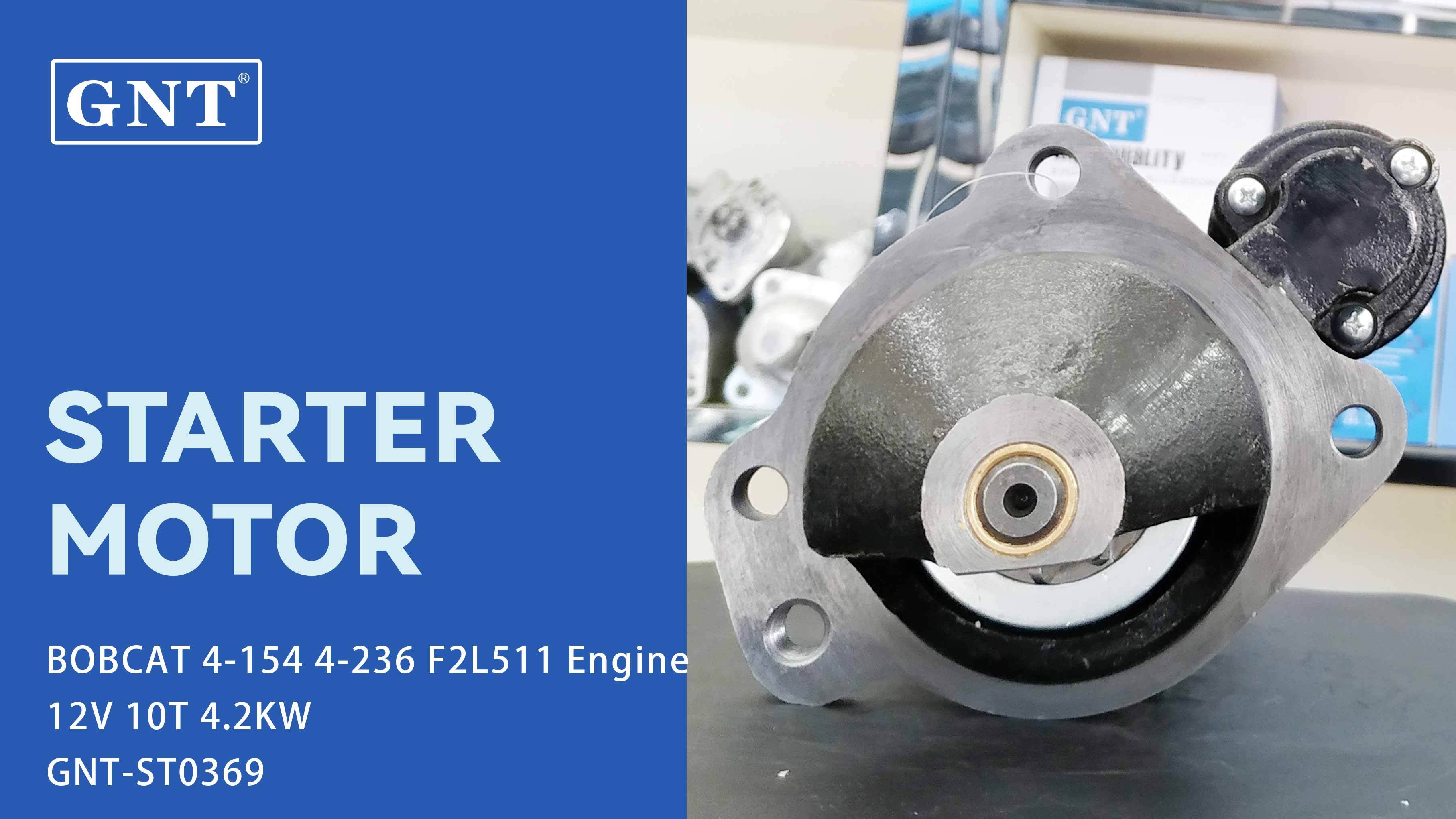 12V 10T Starter compatible with BOBCAT 4-154 Engine 11130794 11131060 11131092 11131375 AZF4522 AZF4541 AZF4550 AZF4597 IS1063 CST10343AS