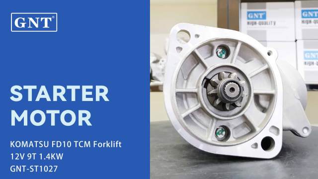12V 9T Starter compatible with KOMATSU Forklift FD10 Engine 2280002286 2280003920 2280003921 2280802003 DSN2129 3675152RX LRS2188 LRS02188