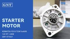 12V 9T Starter compatible with KOMATSU Forklift FD10 Engine 2280001982 2280001983 2280001984 2280001985 2280001986 2280002000 2280002001