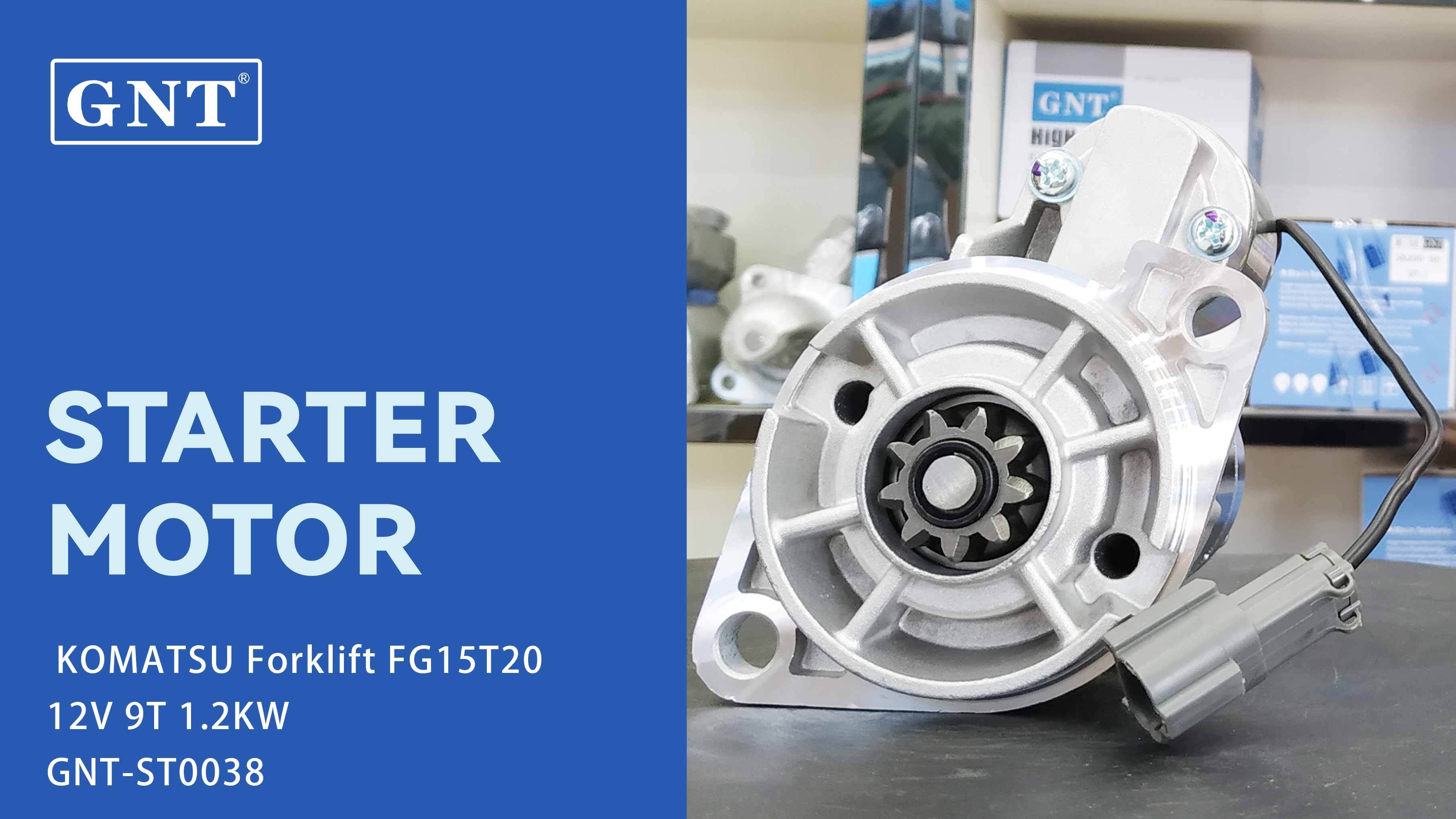 12V 9T Starter compatible with KOMATSU FG15T20  Engine 91H2003330 M000T65381 M000T65381AM M000T65581 M000T65581AM M000T65585 M0T65381