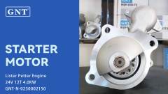 24V 12T Starter compatible with Lister Petter Engine 10461459 10479600 0230002150 10R0400 CST60606 CST60606AS CST60606ES 0-23000-2150
