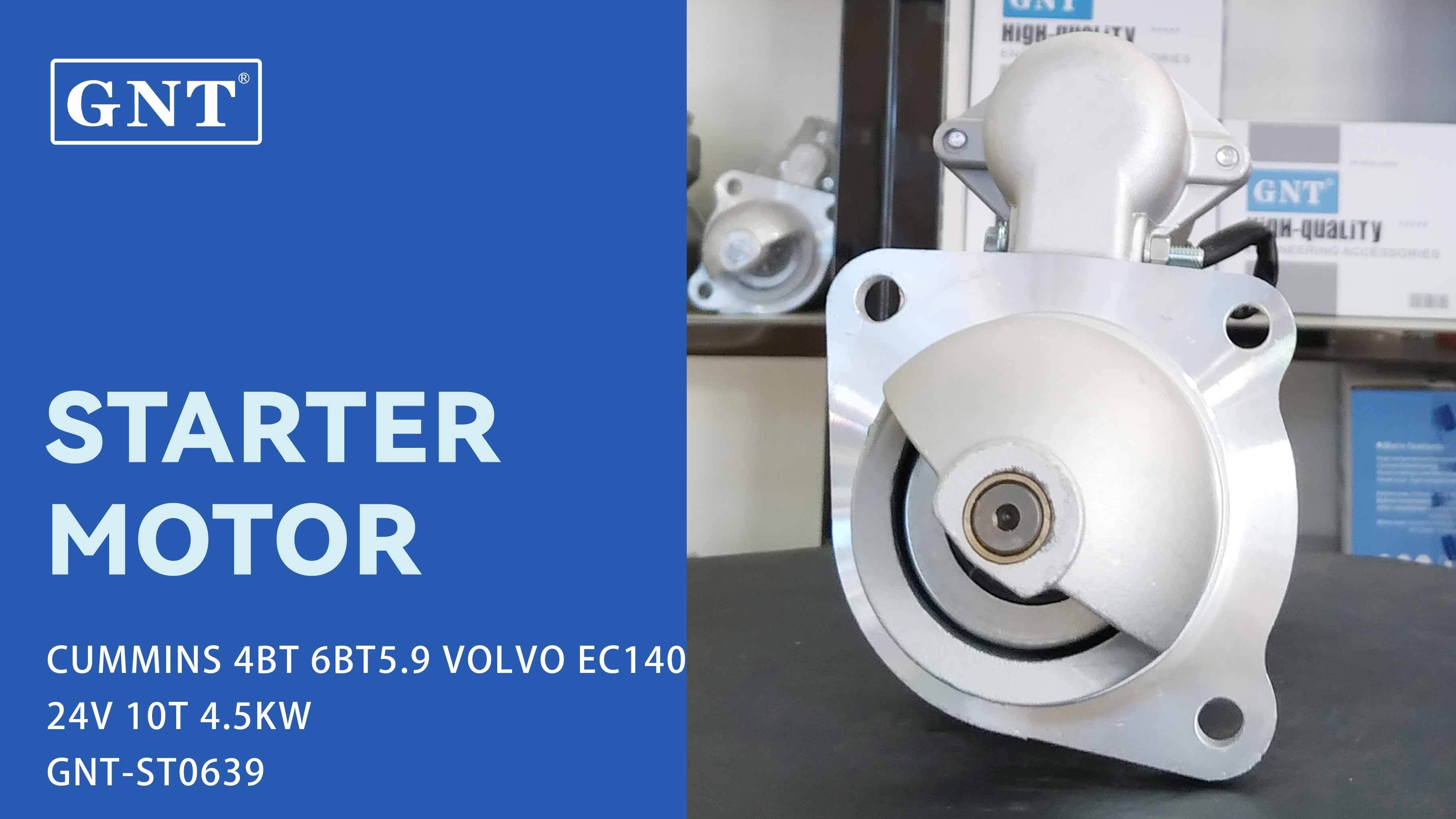 24V 10T Starter compatible with VOLVO EC140 EC150 Engine 0986023450 9P901544 323911 3604677 3604677PX 3604677RX 3675204RX 367520RX 3904057