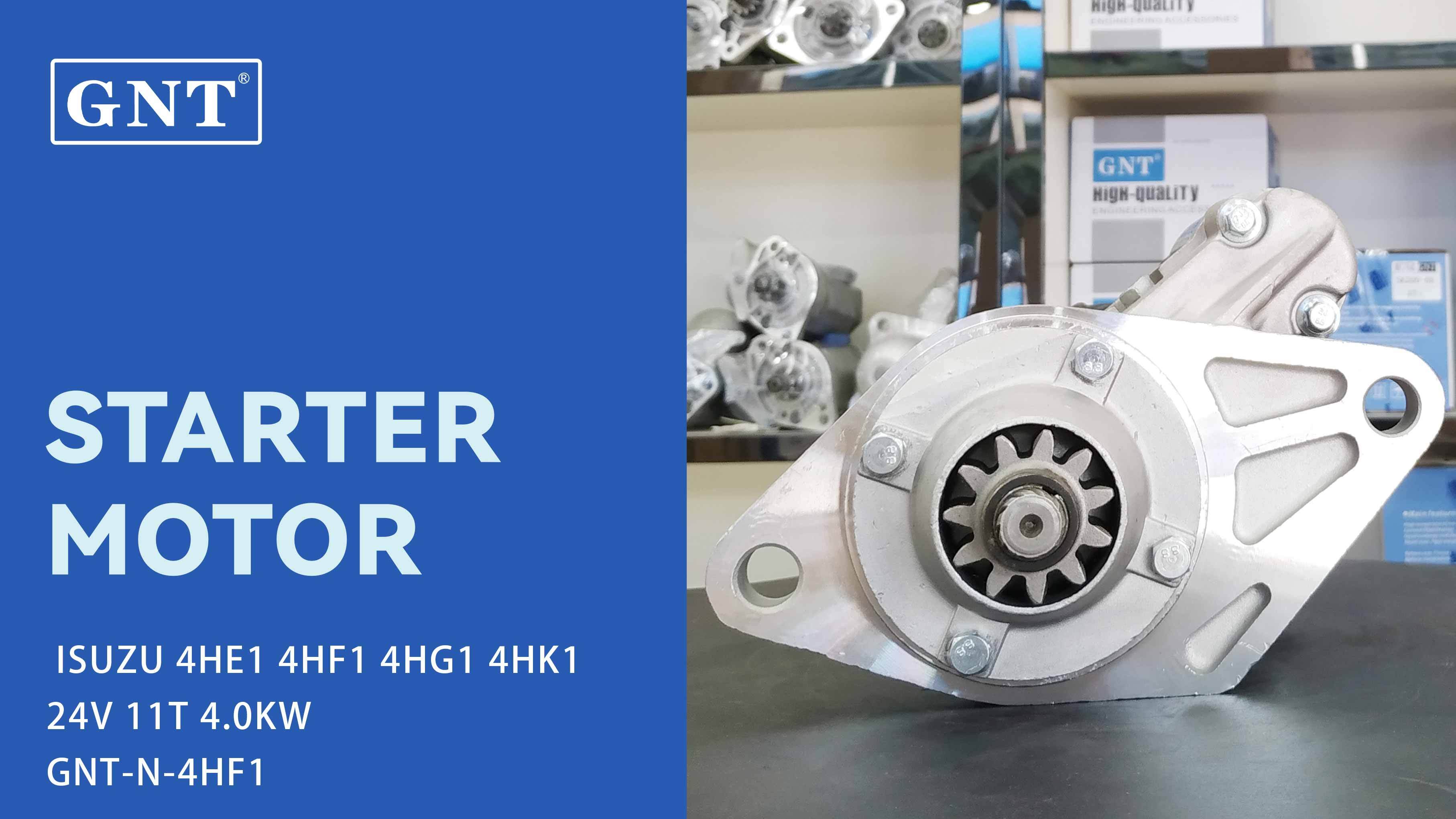 24V 11T Starter compatible with ISUZU 4HE1 Engine S25511B S25511C S25515 S25515A S25515AS S25515B S25515C S25515E 0187471 PA510007 DRS0845
