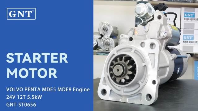 24V 12T Starter compatible with VOLVO PENTA MDE5 Engine M009T67879 M009T67879AM M9T67879 M9T67879AM 21612056 11139227 AZE4715 IS9525