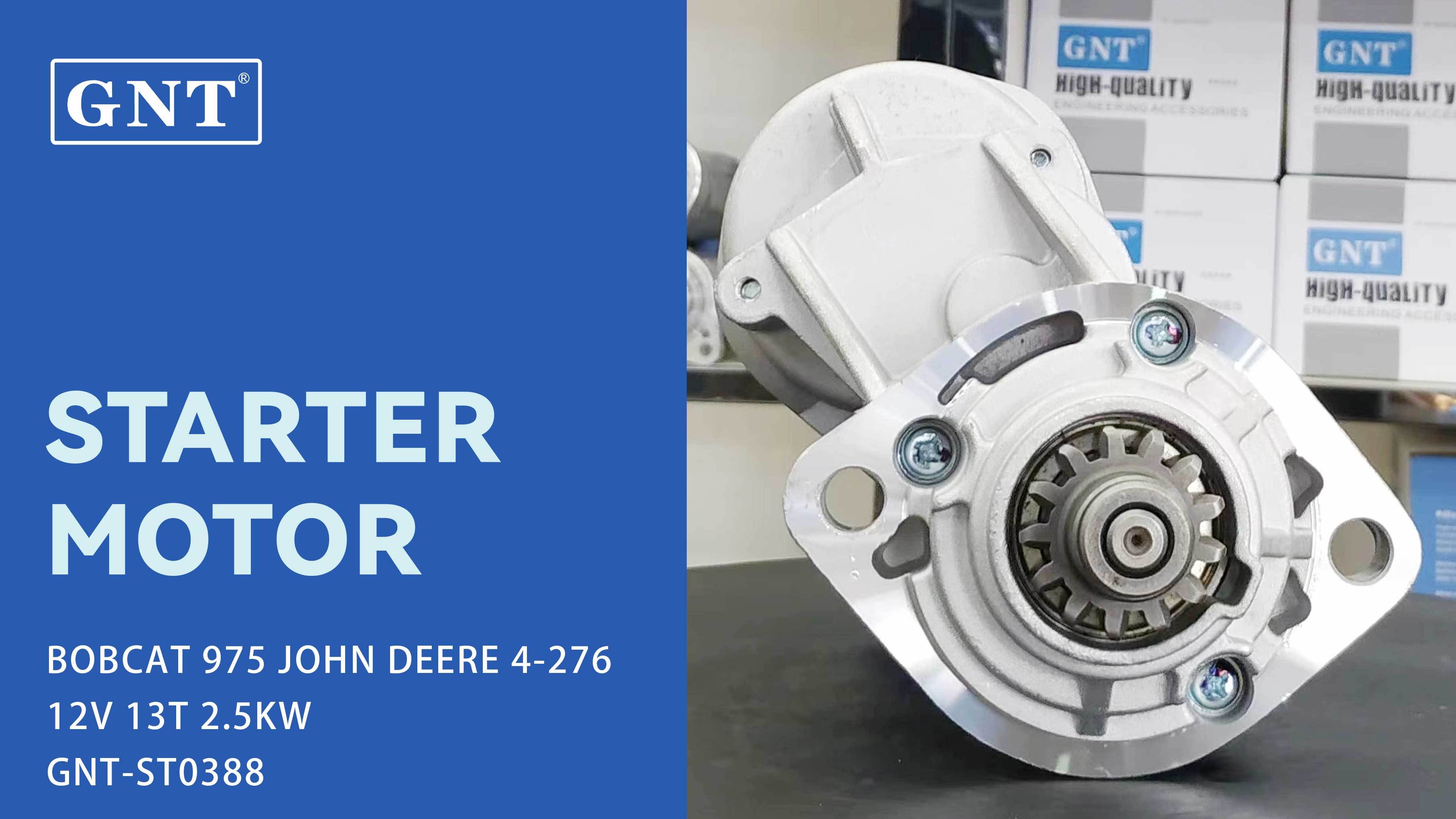 12V 13T Starter compatible with BOBCAT 975 Engine 2280806470 2280806471 587584 6631597 6632415 91295372 LRS01387 LRS1387 DRS0162 DS1272