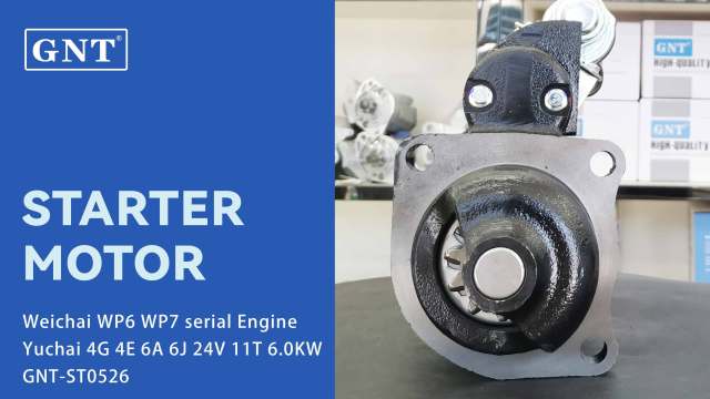 24V 11T Starter compatible with Weichai WP6 WP7 Engine A703708010B M93R3005ASE M93R3005SE M93R3016SE M93R3018SE M93R3036SE M93R3040SE