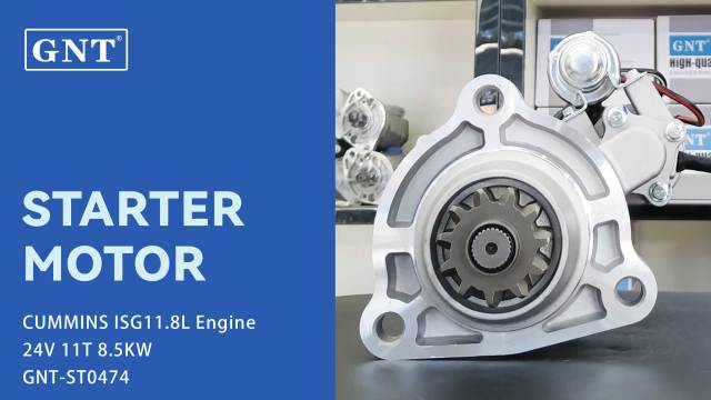 24V 11T GNT Starter compatible with CUMMINS ISG12 Engine 3695899 3698436 3698453 M105R3075SE 3695772 M90R3533SE 3691205 S1175201