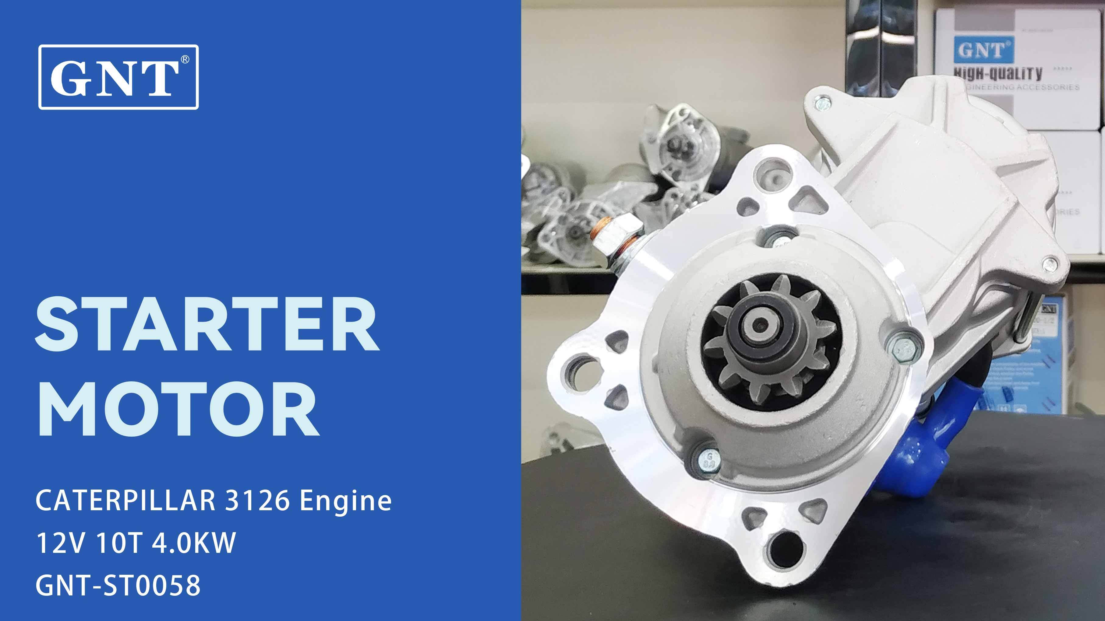 12V 10T Starter compatible with CATERPILLAR 3126 Engine 61231352 4280002840 STN2473UL 19550N 23172ND