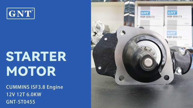 12V 12T 6.0KW Starter compatible with Heavy Duty CUMMINS ISF3.8 Engine M100R2009SE STP2018MH