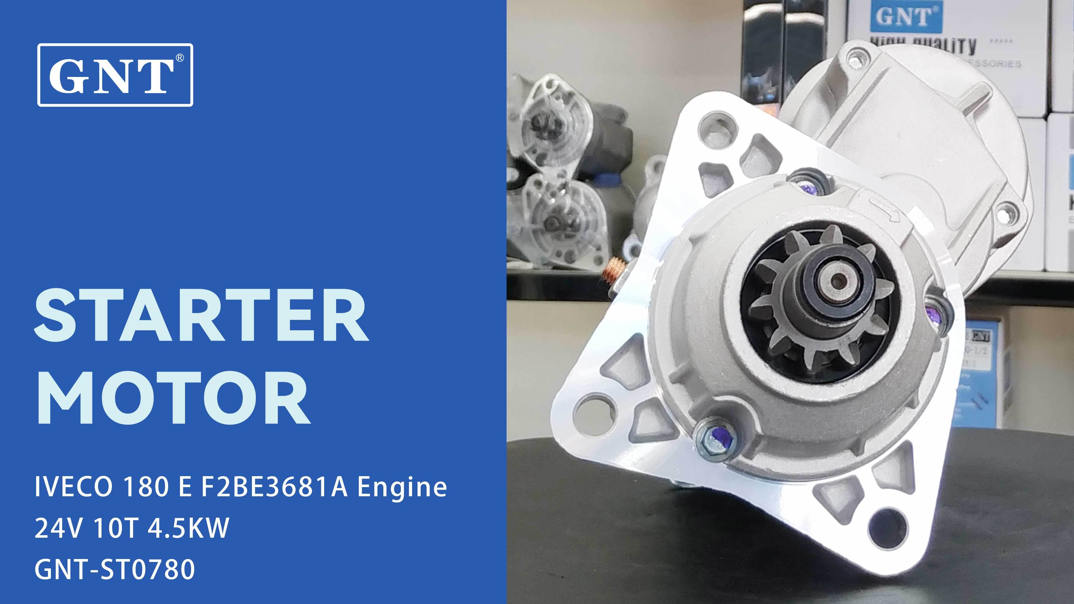 24V 10T Starter compatible with IVECO 180E Engine LRS01957 LRS1957 M008T61671 M008T63471 M8T61671 M8T61671AM M8T63471 CS1383 220480