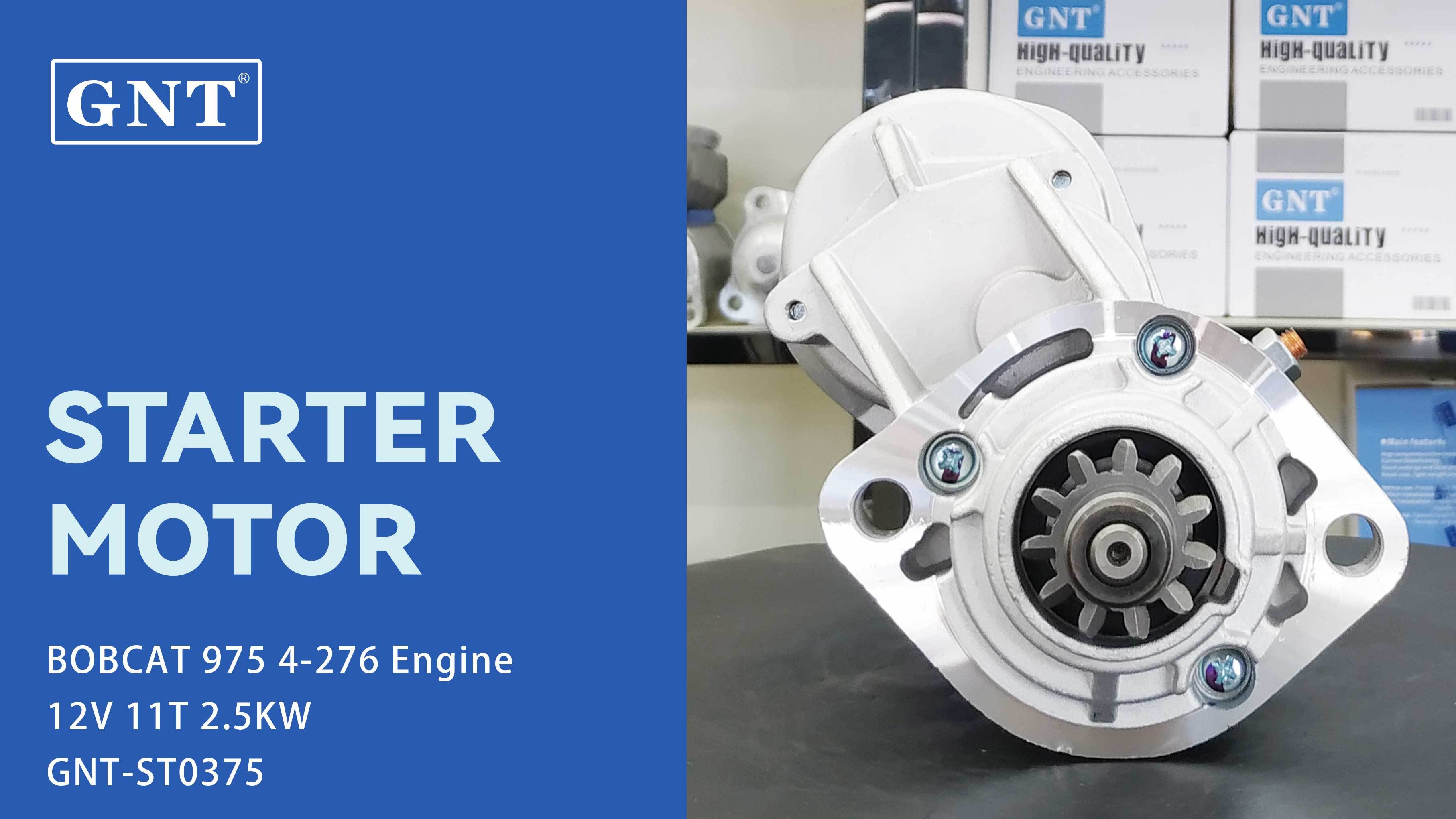 12V 11T Starter compatible with BOBCAT 975 Engine 2280806470 2280806471 031112020A DRS0162 DS1272 LRS01387 LRS1387 91295372 STR6092