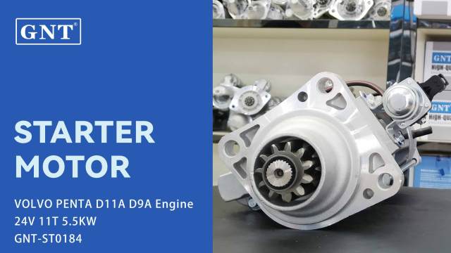 24V 11T Starter compatible with VOLVO D11A D9A FM9 Engine 85020161 M90R3538SE M90R3538SE-VPP M90R3555SE M90R3556SE 7420732977 CS1495