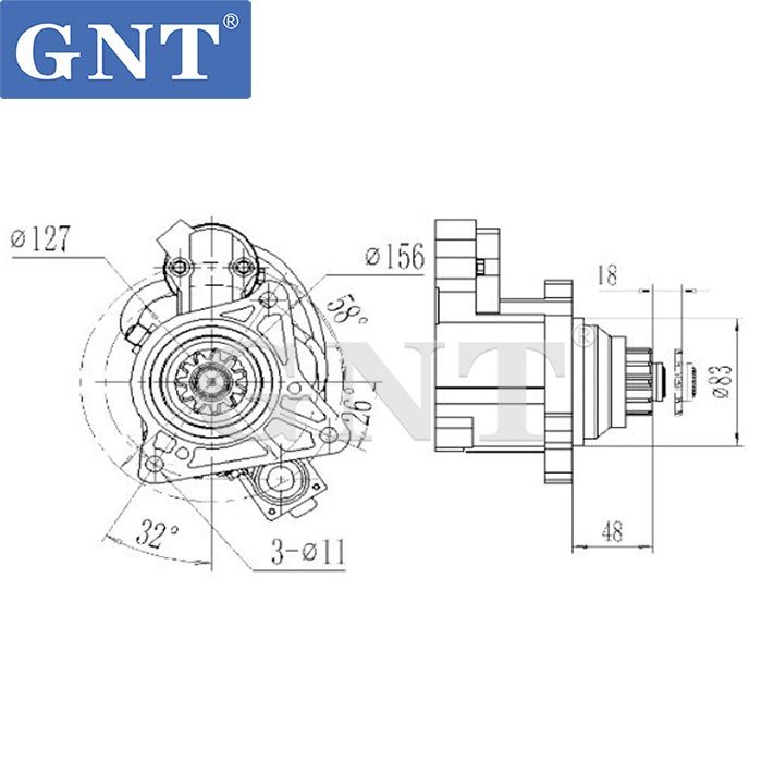 24V 12T Starter compatible with VOLVO FM13 D13K Engine 7421542662 7422602934 7423036259 7423261938 7485013932 11139178 AZF4897 IS9486