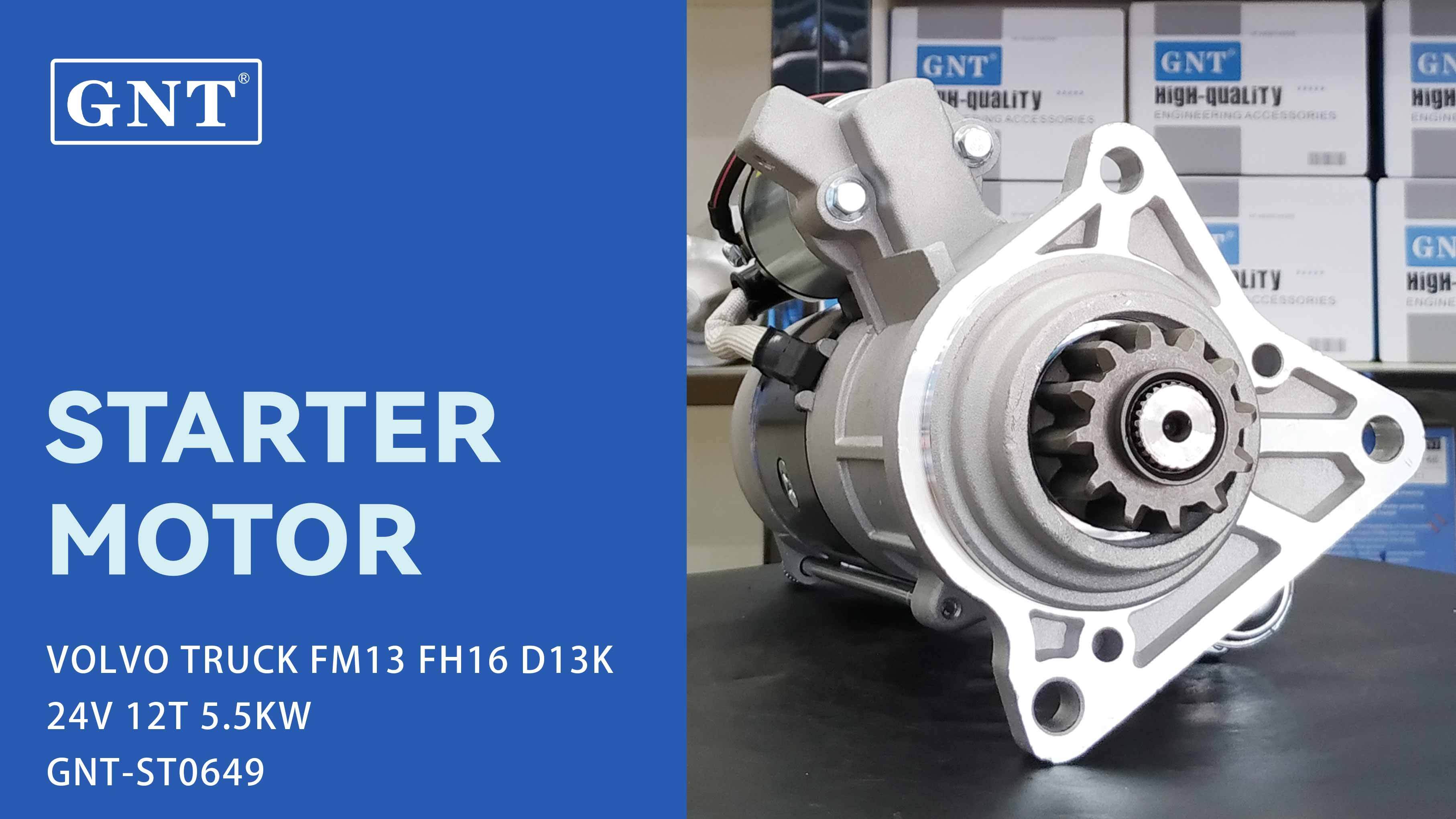 24V 12T Starter compatible with VOLVO FM13 Engine M009T66771 M009T66772 M009TD1471 M009TD2771 M9T66771 M9T66772 M9TD1471 M9TD2771